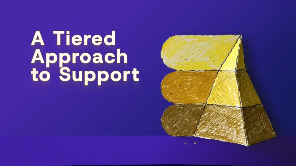 A tiered approach to support pupils that might need help