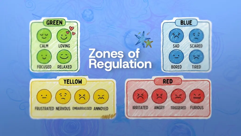 SEN emotional regulation visual chart